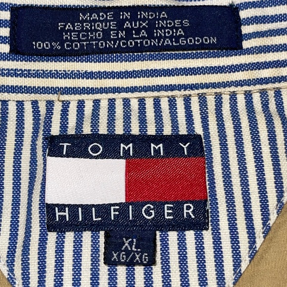 Tommy Hilfiger Men's Casual Shirt Vintage 90s Shirt - Picture 7 of 10